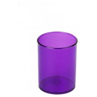 CUBILETE DE PLASTICO 78 MM. DIAMETRO X 100 MM. ALTO TRANSPARENTE VIOLETA FAIBO 205-58 (MIN10) (Espera 4 dias)