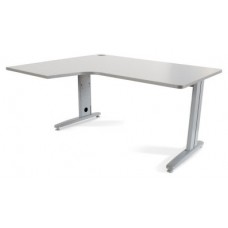 MESA DE OFICINA SERIE METAL FORMA L IZQUIERDA 160X120 GRIS / GRIS  ROCADA 2053AC02 (Espera 4 dias)