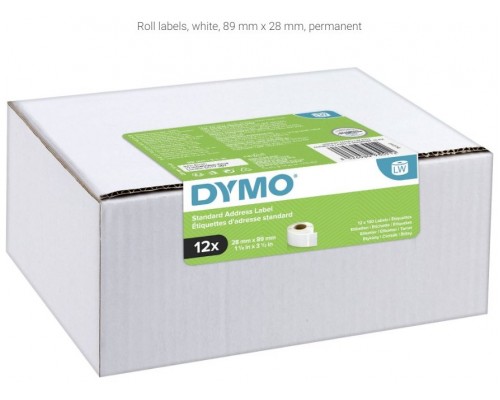 PACK 12 ROLLORS LW ETIQUETAS 28X89MM DYMO 2093091 (Espera 4 dias)