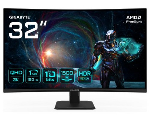 MONITOR GAMING GIGABYTE GS32QCA 31.5" 2560X1440 QHD