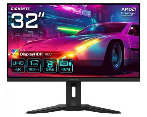 GIGABYTE M32UP 31.5" Monitor de juego UHD - 3840 x 2160, 160 Hz, 1 ms, 350 cd/m², AMD FreeSync Premium Pro, DisplayHDR 400, HDMI 2.1, Displayport 1.4 (Espera 4 dias)