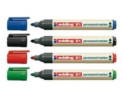 MARCADOR PERMANENTE EDDING ECOLINE 21 COLOR NEGRO EDDING 21-001 (MIN10) (Espera 4 dias)