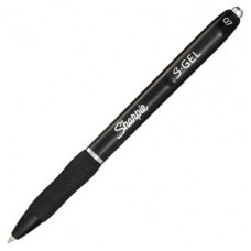 Sharpie S-Gel Bolígrafo de gel de punta retráctil Negro 12 pieza(s) (MIN12) (Espera 4 dias)