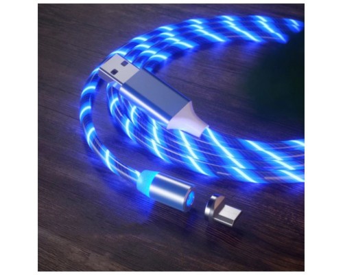 Cable Magnético USB 2.0 Micro USB LED Azul Biwond (Espera 2 dias)