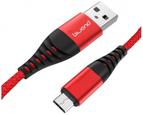 Cable Anti Rotura Micro USB a USB 2.0 Rojo Biwond (Espera 2 dias)