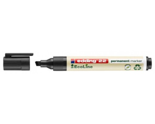 MARCADOR PERMANENTE EDDING ECOLINE 22 COLOR NEGRO EDDING 22-001 (MIN10) (Espera 4 dias)
