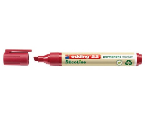 MARCADOR PERMANENTE EDDING ECOLINE 22 COLOR ROJO EDDING 22-002 (MIN10) (Espera 4 dias)