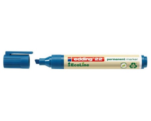 MARCADOR PERMANENTE EDDING ECOLINE 22 COLOR AZUL EDDING 22-003 (MIN10) (Espera 4 dias)
