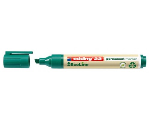 MARCADOR PERMANENTE EDDING ECOLINE 22 COLOR VERDE EDDING 22-004 (MIN10) (Espera 4 dias)