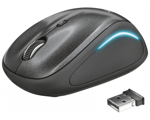 MOUSE TRUST WIRELESS YVI FX 2.4GHZ 800/1600 DPI COLOR