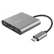TRUST DALYX 3-IN-1 USB-C ADAPTER (Espera 4 dias)
