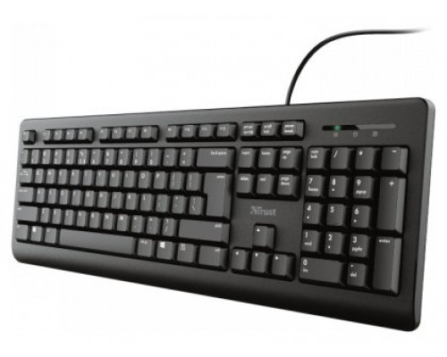 Trust TK-150 teclado USB QWERTY Español Negro (Espera 4 dias)