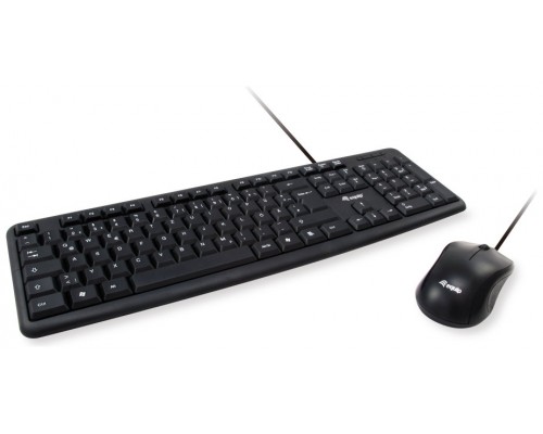 TECLADO Y MOUSE EQUIP LIFE USB  COLOR NEGRO