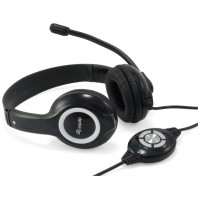 HEADSET USB  EQUIP LIFE MICROFONO FLEXIBLE CONTROL