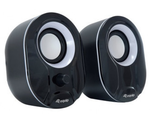 ALTAVOCES 2.0 EQUIP LIFE 6W RMS COLOR NEGRO Y BLANCO