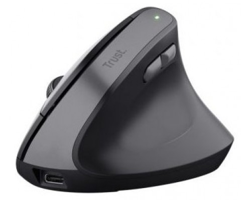 RATON OPTICO WIRELESS ERGONOMICO VERTICAL BAYO II NEGRO TRUST (Espera 4 dias)