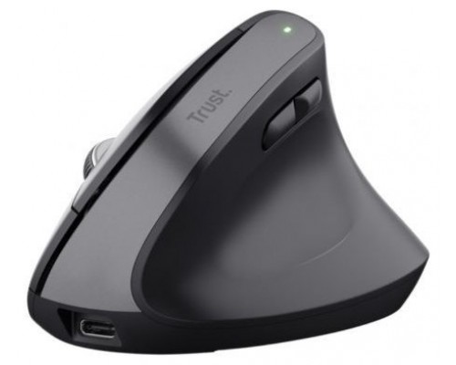 RATON OPTICO WIRELESS ERGONOMICO VERTICAL BAYO+ NEGRO TRUST (Espera 4 dias)