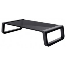 SOPORTE ELEVADOR MONTA PARA MONITOR DE CRISTAL TEMPLADO NEGRO TRUST (Espera 4 dias)