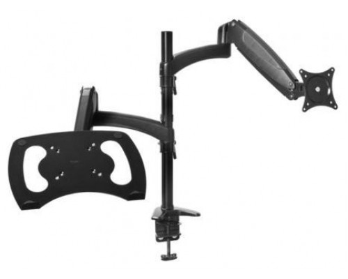 SOPORTE MESA 2 PANTALLAS PORTATIL/MONITOR MARA NEGRO TRUST (Espera 4 dias)
