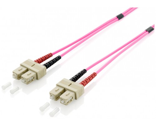 CABLE FIBRA OPTICA OM4 MULTIMODO LIBRE HALOGENOS SC/SC