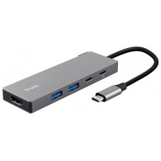 HUB 5 PUERTOS USB-C DALYX GRIS TRUST (Espera 4 dias)-2182 HUB 5 PUERTOS USB-C DALYX GRIS TRUST (Espera 4 dias)