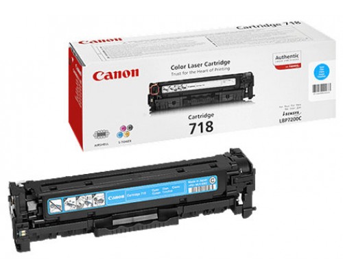 Canon LBP/7200CDN SERIE MF83XX Toner Cian 718C, 2.900 paginas