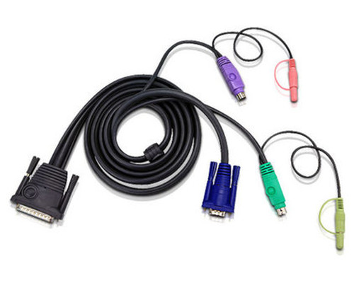 Aten 2L1701P cable para video, teclado y ratón (kvm) Negro 1,8 m (Espera 4 dias)-10510 Aten 2L1701P cable para video, teclado y ratón (kvm) Negro 1,8 m (Espera 4 dias)