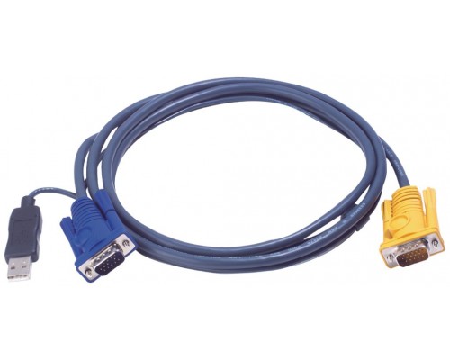 Aten 2L5206UP cable para video, teclado y ratón (kvm) Negro 6 m (Espera 4 dias)