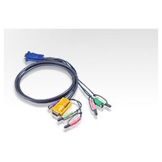 Aten Cable KVM PS/2 con audio y SPHD 3 en 1 de 5 m (Espera 4 dias)-10518 Aten Cable KVM PS/2 con audio y SPHD 3 en 1 de 5 m (Espera 4 dias)