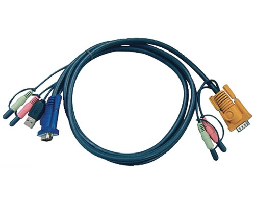 Aten Cable KVM USB con audio y SPHD 3 en 1 de 5 m (Espera 4 dias)