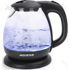 MINI HERVIDOR ELECTRICO DE VIDRIO 2200W 1L NEGRO AIGOSTAR (Espera 4 dias)-2181 MINI HERVIDOR ELECTRICO DE VIDRIO 2200W 1L NEGRO AIGOSTAR (Espera 4 dias)