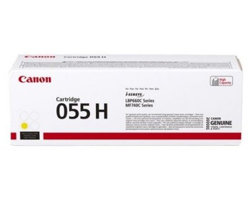 CANON Toner 055H Y: amarillo LBP663 LBP664 MF742 MF744 MF745 MF746 alta capacidad