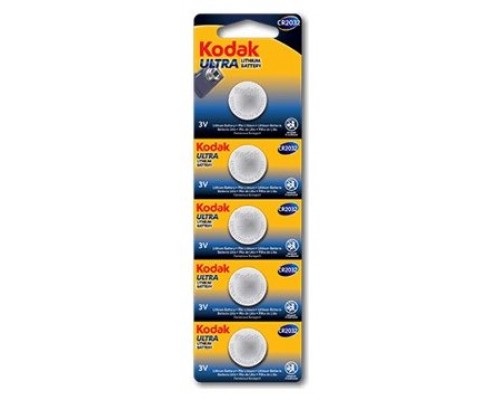 PILAS CR2032 KODAK BOTON LITIO 3.Volt PACK 5ud