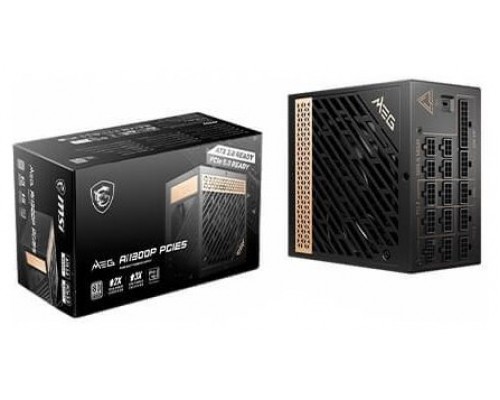 MSI MEG AI1300P PCIE5 unidad de fuente de alimentación 1300 W 24-pin ATX ATX Negro (Espera 4 dias)