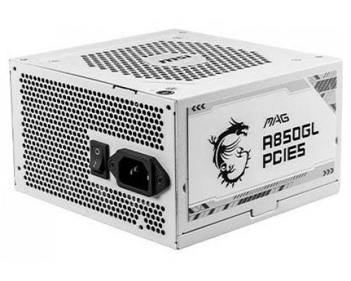 FUENTE ALIMENTACION MSI MAG A850GL PCIE5 BLANCO