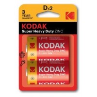 PILAS D LR20 KODAK EXTRA HEAVY DUTY ZINC PACK 2-1600 PILAS D LR20 KODAK EXTRA HEAVY DUTY ZINC PACK 2