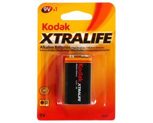 PILAS LR61 KODAK ALCALINA XTRALIFE 9V 1 UNIDAD