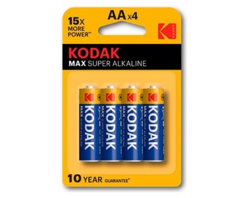 PILA AA KODAK SUPER ALCALINA MAX LR6 2800 mAh PACK 4