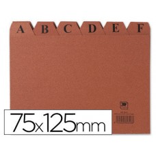 INDICE FICHEROS CARTON CUERO A-Z (125X75 MM) Nº 2 MARIOLA 3102 (Espera 4 dias)