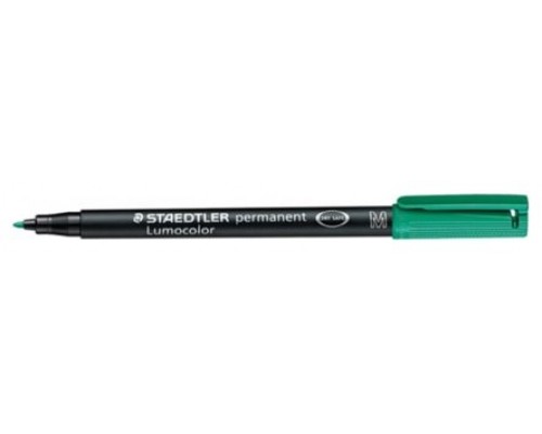 MARCADOR LUMOCOLOR PERMANENTE PUNTA MEDIA 1MM. VERDE STAEDTLER 317-5 (MIN10) (Espera 4 dias)