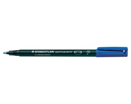 MARCADOR LUMOCOLOR PERMANENTE PUNTA FINA 0,6MM. AZUL STAEDTLER 318-3 (MIN10) (Espera 4 dias)