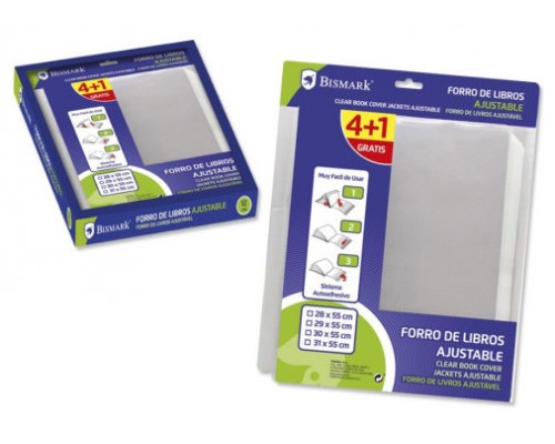 Bismark 326265 funda para libros y revistas 5 pieza(s) Transparente (Espera 4 dias)