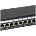 PATCH PANEL 24 PUERTOS CATEGORIA 6 APANTALLADO COLOR