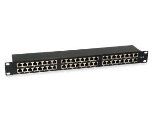 PATCH PANEL 48 PUERTOS CATEGORIA 6 APANTALLADO  1U