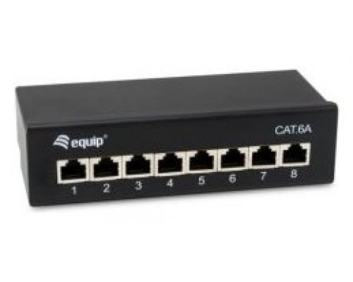 PATCH PANEL DE SOBREMESA EQUIP CAT.6A APANTALLADO 8