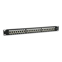 PATCH PANEL 24 PUERTOS CATEGORIA 6A 1U COLOR NEGRO-1608 PATCH PANEL 24 PUERTOS CATEGORIA 6A 1U COLOR NEGRO