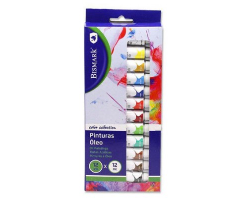 SET PINTURAS OLEO TUBOS 12 COLORES X 12 ML BISMARK 327026 (Espera 4 dias)