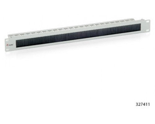 PANEL PASACABLES CON CEPILLO EQUIP 1U CON BARRA