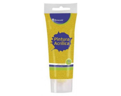 BOTE PINTURA ACRILICA 75 ML ORO CON GLITTER BISMARK 328672 (Espera 4 dias)