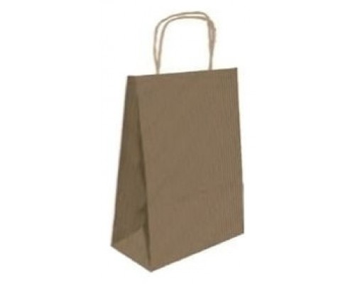 BOLSA PAPEL CON ASAS KRAFT MARRON M 27X12X37 CM BISMARK 329838 (MIN25) (Espera 4 dias)